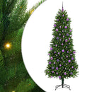 vidaXL Karácsonyfa 300 LED-del állvánnyal Zöld 240 cm PE