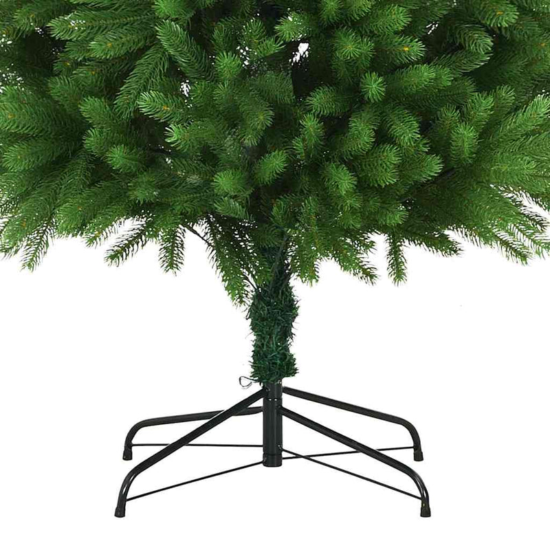vidaXL Karácsonyfa 300 LED-del állvánnyal Zöld 240 cm PE