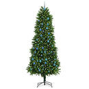 vidaXL Karácsonyfa 300 LED-del állvánnyal Zöld 240 cm PE