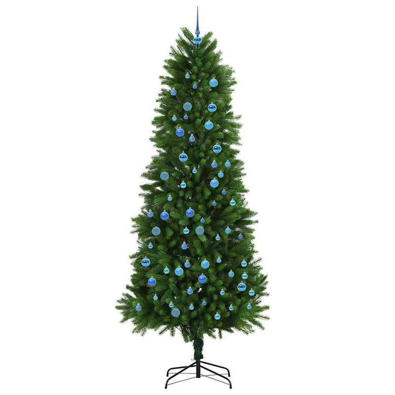 vidaXL Karácsonyfa 300 LED-del állvánnyal Zöld 240 cm PE