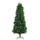 vidaXL Karácsonyfa 300 LED-del állvánnyal Zöld 240 cm PE