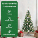 vidaXL Karácsonyfa 150 LED-del állvánnyal Zöld 120 cm PVC