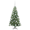 vidaXL Karácsonyfa 150 LED-del állvánnyal Zöld 120 cm PVC