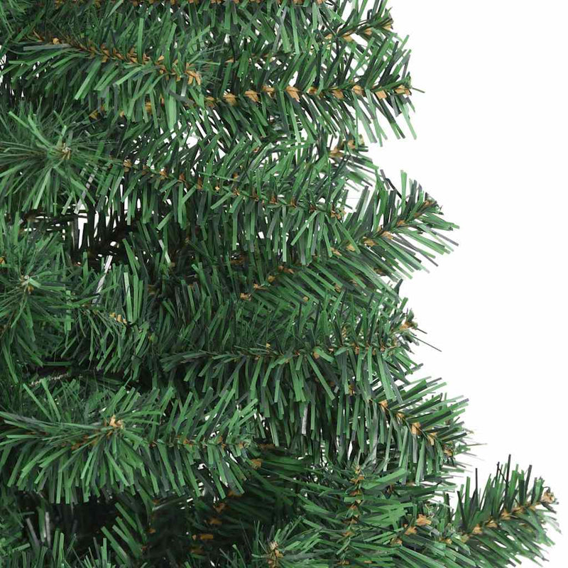 vidaXL Karácsonyfa 150 LED-del állvánnyal Zöld 120 cm PVC