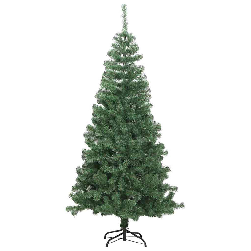 vidaXL Karácsonyfa 150 LED-del állvánnyal Zöld 120 cm PVC