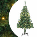 vidaXL Karácsonyfa 300 LED-del állvánnyal Zöld 180 cm PVC