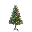vidaXL Karácsonyfa Zöld 180 cm PVC