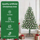 vidaXL Karácsonyfa 300 LED-del állvánnyal Zöld 180 cm PVC