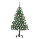 vidaXL Karácsonyfa 300 LED-del állvánnyal Zöld 180 cm PVC