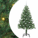 vidaXL Karácsonyfa 300 LED-del állvánnyal Zöld 180 cm PVC