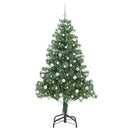 vidaXL Karácsonyfa 300 LED-del állvánnyal Zöld 180 cm PVC