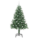 vidaXL Karácsonyfa 300 LED-del állvánnyal Zöld 180 cm PVC