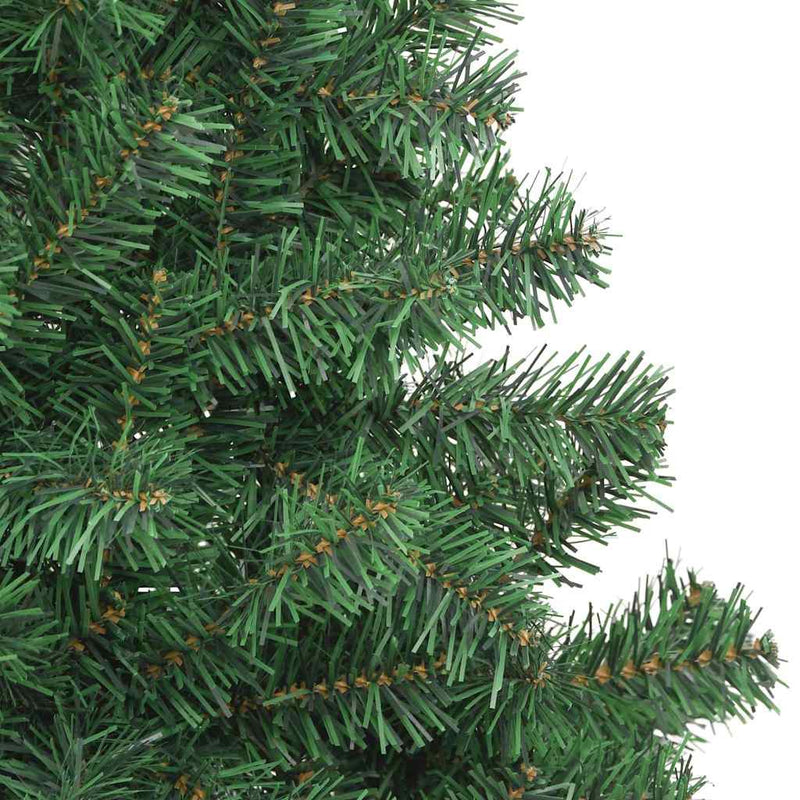 vidaXL Karácsonyfa 300 LED-del állvánnyal Zöld 180 cm PVC