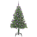 vidaXL Karácsonyfa 300 LED-del állvánnyal Zöld 180 cm PVC