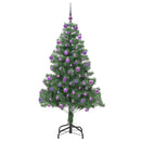 vidaXL Karácsonyfa 300 LED-del állvánnyal Zöld 180 cm PVC