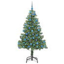vidaXL Karácsonyfa 300 LED-del állvánnyal Zöld 180 cm PVC