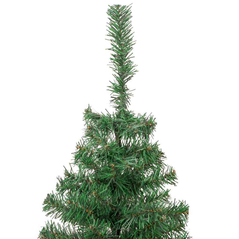 vidaXL Karácsonyfa 300 LED-del állvánnyal Zöld 210 cm PVC