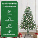 vidaXL Karácsonyfa 300 LED-del állvánnyal Zöld 210 cm PVC