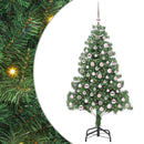 vidaXL Karácsonyfa 300 LED-del állvánnyal Zöld 210 cm PVC