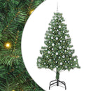vidaXL Karácsonyfa 300 LED-del állvánnyal Zöld 210 cm PVC