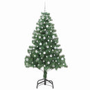 vidaXL Karácsonyfa 300 LED-del állvánnyal Zöld 210 cm PVC