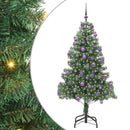 vidaXL Karácsonyfa 300 LED-del állvánnyal Zöld 210 cm PVC