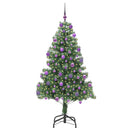 vidaXL Karácsonyfa 300 LED-del állvánnyal Zöld 210 cm PVC