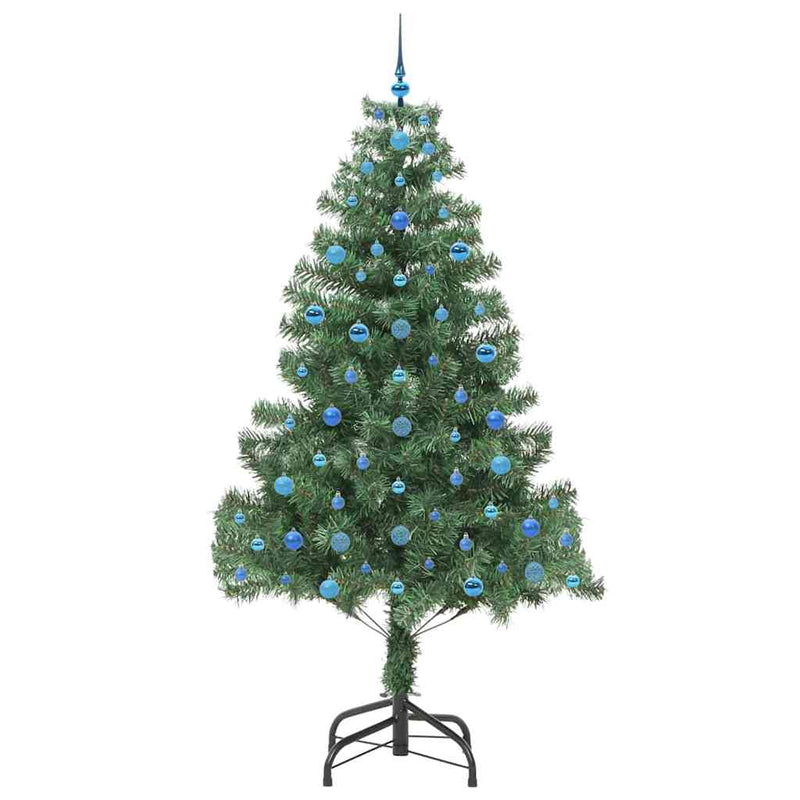 vidaXL Karácsonyfa 300 LED-del állvánnyal Zöld 210 cm PVC
