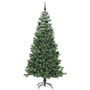 vidaXL Karácsonyfa 300 LED-del állvánnyal Zöld 240 cm PVC