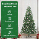 vidaXL Karácsonyfa 300 LED-del állvánnyal Zöld 240 cm PVC