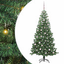 vidaXL Karácsonyfa 300 LED-del állvánnyal Zöld 240 cm PVC