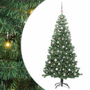 vidaXL Karácsonyfa 300 LED-del állvánnyal Zöld 240 cm PVC