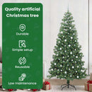 vidaXL Karácsonyfa 300 LED-del állvánnyal Zöld 240 cm PVC