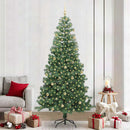vidaXL Karácsonyfa Zöld 240 cm PVC