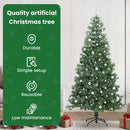 vidaXL Karácsonyfa 300 LED-del állvánnyal Zöld 240 cm PVC