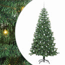 vidaXL Karácsonyfa 300 LED-del állvánnyal Zöld 240 cm PVC