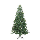 vidaXL Karácsonyfa 300 LED-del állvánnyal Zöld 240 cm PVC
