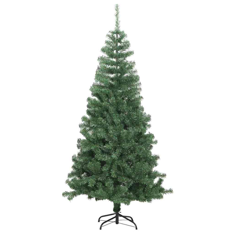 vidaXL Karácsonyfa 300 LED-del állvánnyal Zöld 240 cm PVC