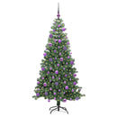 vidaXL Karácsonyfa 300 LED-del állvánnyal Zöld 240 cm PVC