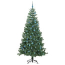 vidaXL Karácsonyfa 300 LED-del állvánnyal Zöld 240 cm PVC