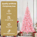 vidaXL Karácsonyfa 300 LED-del állvánnyal Rózsaszín 180 cm PVC