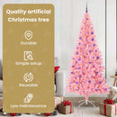 vidaXL Karácsonyfa 300 LED-del állvánnyal Rózsaszín 180 cm PVC