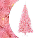 vidaXL Karácsonyfa 300 LED-del állvánnyal Rózsaszín 210 cm PVC