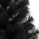 vidaXL Karácsonyfa 150 LED-del állvánnyal Fekete 120 cm PVC