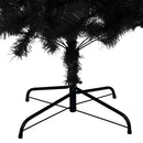 vidaXL Karácsonyfa Fekete 210 cm PVC