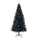 vidaXL Karácsonyfa Fekete 240 cm PVC
