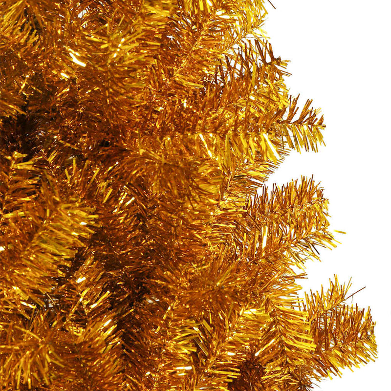 vidaXL Karácsonyfa 300 LED-del állvánnyal Arany 240 cm PET