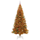 vidaXL Karácsonyfa 300 LED-del állvánnyal Arany 240 cm PET