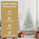 vidaXL Karácsonyfa 150 LED-del állvánnyal Ezüst 120 cm PET