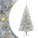vidaXL Karácsonyfa 150 LED-del állvánnyal Ezüst 120 cm PET